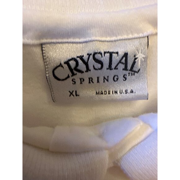 Chivas Regal White Polo Shirt Crystal Springs XL 100% Combed Cotton Made In USA - Picture 3 of 6